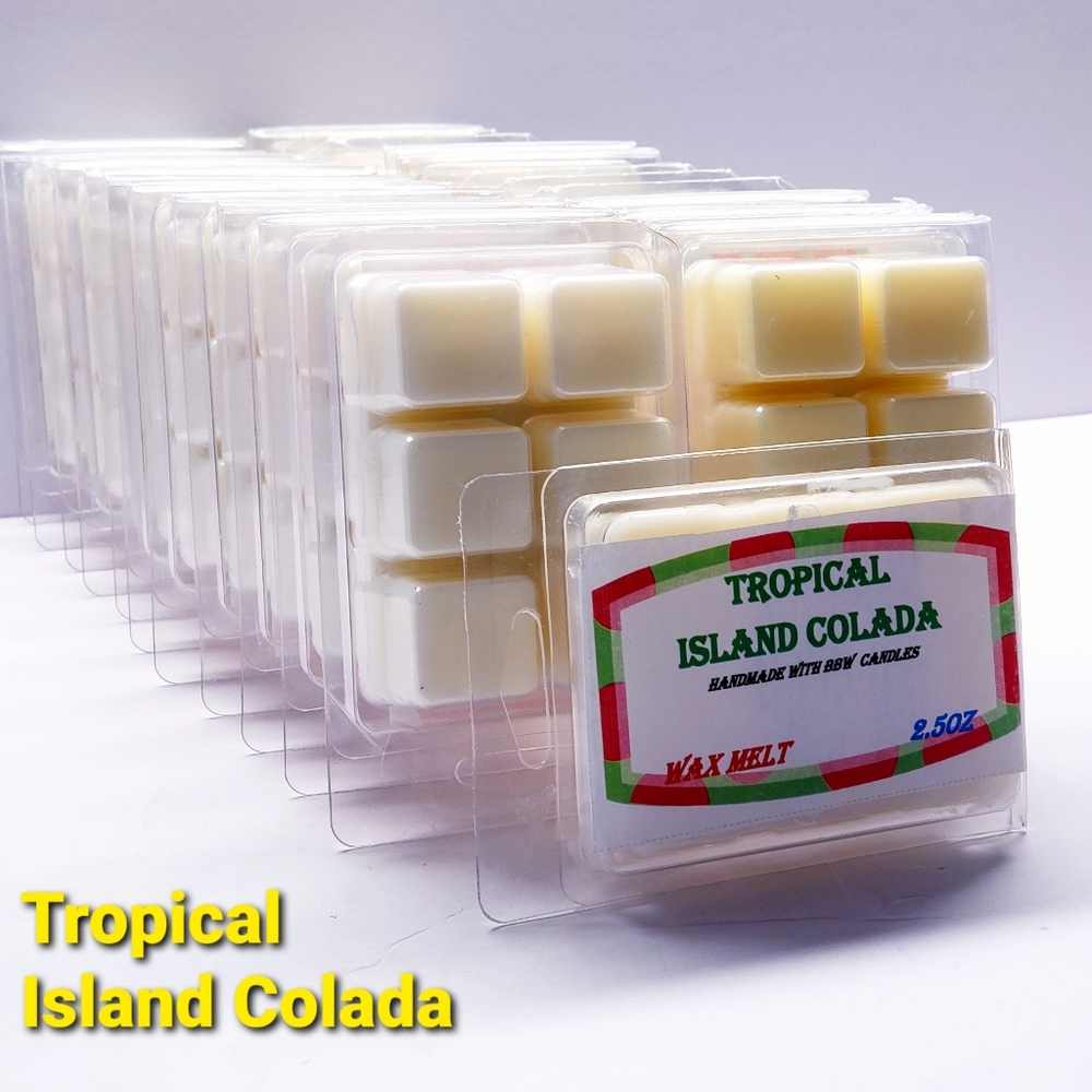 TROPICAL ISLAND COLADA -Bath & Body Works Candle Wax Melts- $8 per pack